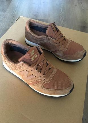 New balance 420 suede tan / замшеві кросівки жіночі 37.5