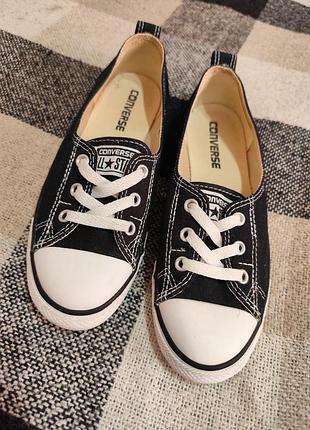 Оригінальні кеди converse all star dainty чорні низькі (розмір 37.5 / устілка 23.5 см)