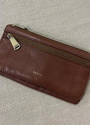 Шкіряний гаманець fossil