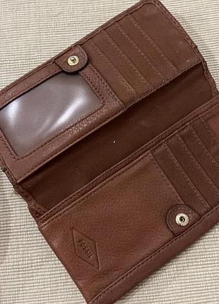 Шкіряний гаманець fossil 3