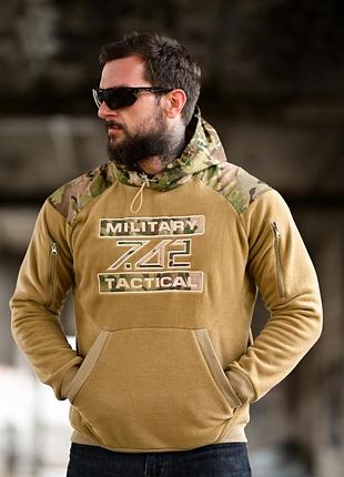 Флісова худі 7.62 military tactical coyot тр6459