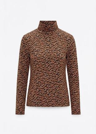 Разноцветный водолазный гольф bel&bo с абстрактным принтом, размер 38 (m / eur 38)