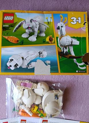 Конструктор lego creator 31133: заяц, попугай, тюлень 5