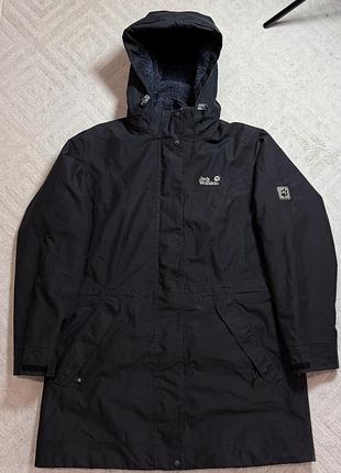 Жігоча куртка парка jack wolfskin texapore розмір xl чорний колір