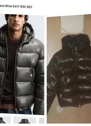 Пуховик zara подростоковый с