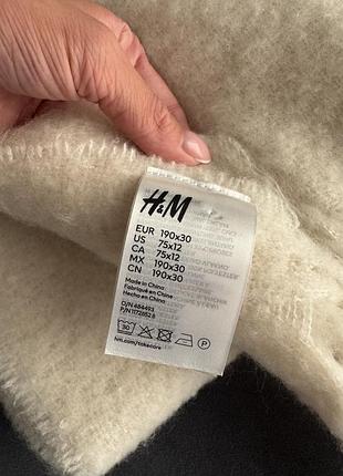 Шарф h&m молочного кольору 2