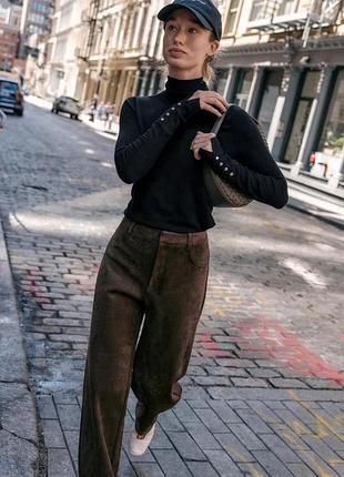 Гольф чорний базовий zara з горловиною