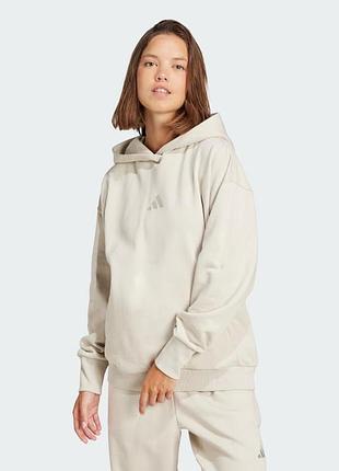 Жіноче худі adidas у бежевому кольорі