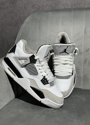 Кросівки nike air jordan 4 military black 40р