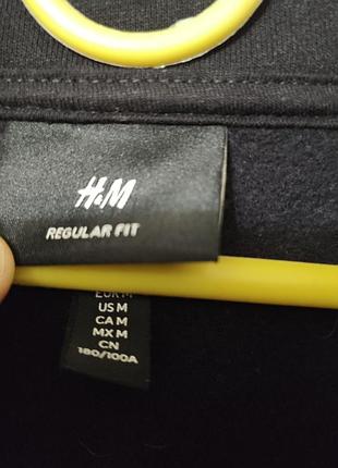 H&m р. m чоловіча чорна кофта 5