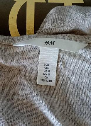 H&amp;m майка меланж с льном 5