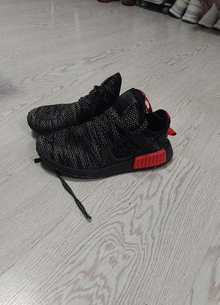 Кросівки чоловичи adidas чорні з червоним, розмір 38.5, устілка 24 см