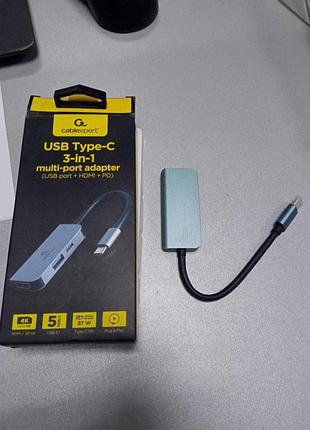 Б/у cablexpert usb-c 3-in-1 (usb/hdmi/pd) (a-cm-combo3-02)