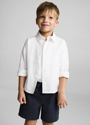 Детская белая рубашка на мальчика 3-4года 104см 100% хлопок от h&m