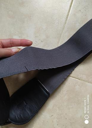 Ремінь пояс резинка сірий one size 6