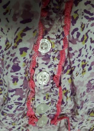 Блуза блузка з квітковим принтом німеччина р 12 підлітковий2 фото