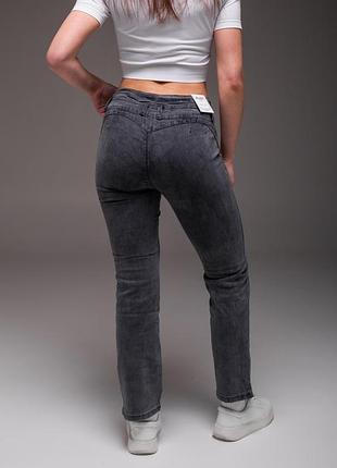 Женские серые джинсы slim fit 5