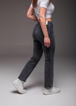 Женские серые джинсы slim fit 4