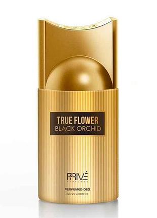 Дезодорант 250мл жен true flower black orchid тм prive parfums