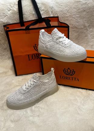 Кросівки жіночі loretta білі літні