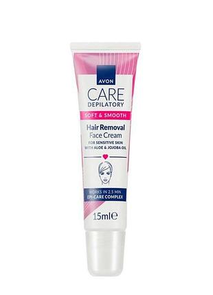 Крем-депилятор для лица avon с алоэ вера и маслом жожоба, 15мл