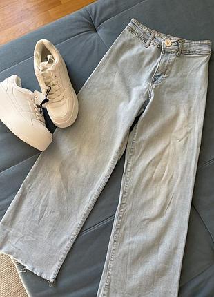 Широкі блакитні джинси zara 2