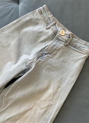 Широкі блакитні джинси zara 4