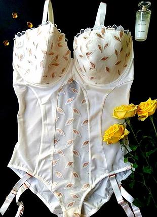 Боді з підтяжками, чашками figleaves 80e🌹