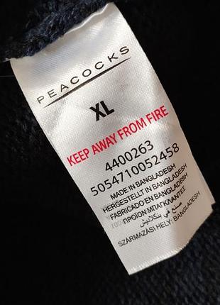 Суперовая кофта с принтом спереди батал peacocks 8