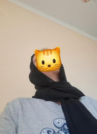 Платок шарфик легкая,черная🖤 6