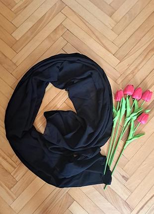 Платок шарфик легкая,черная🖤