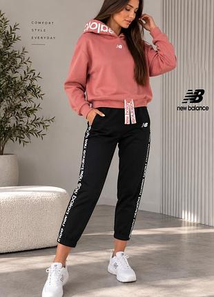 New balance теплий спортивний костюм на флісі m-l спортивный