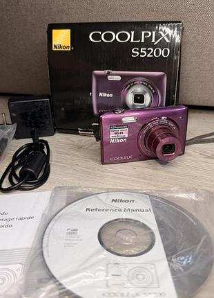 Цифровой фотоаппарат nikon coolpix s5200wifi новый😍
