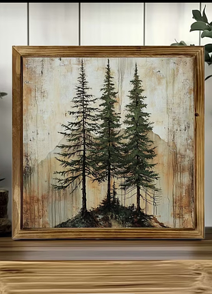 🌲 атмосферна декоративна картина «ліс»