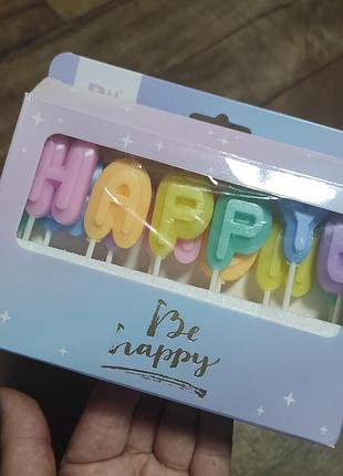 Свечи праздничные с днем рождения 🥳 4