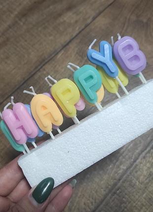 Свечи праздничные с днем рождения 🥳 5