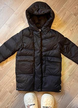 Натуральний пуховик zara