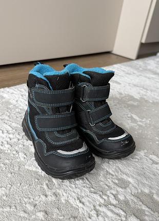 Черевики для дітей superfit gore-tex чорні з синім