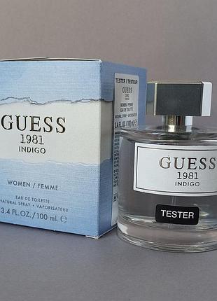 Guess 1981 inndigo for women guess тестер 100 мл для жінок (оригінал)