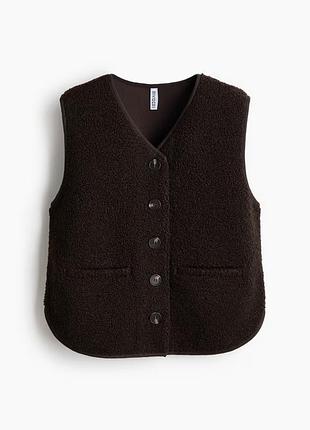 Плюшевий жилет h&m 3
