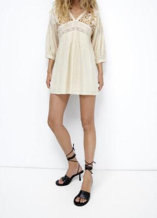 Сукня з вишивкою zara 2