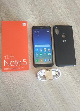 Клевой xiaomi redmi note 5 4/64gb. комплект полный.