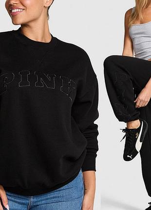Костюм victoria's secret pink на флісі світшот victoria's secret pink штани victoria's secret pink