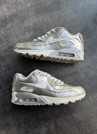 Кросівки nike air max 90 metallic silver