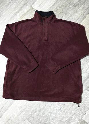 Мужская тёплая флисовая кофта , размер xl-xxl .