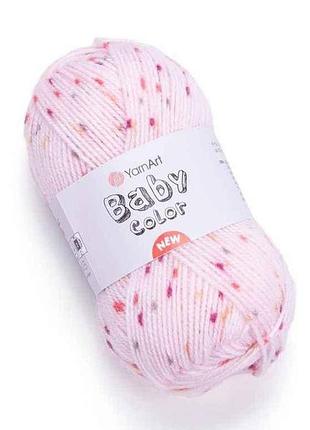 Пряжа baby color рожевий 100% акрил 150м 50г 5шт/уп 218 тм yarnart