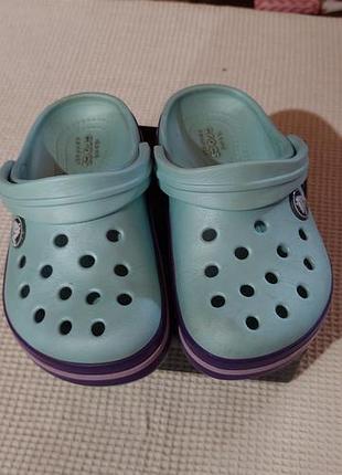 Шльопки дитячі  crocs в гарному стані розмір c 9