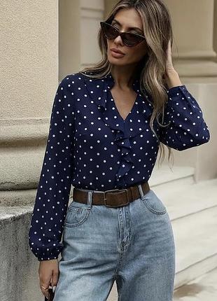 Женская блузка в горох holly &amp; whyte