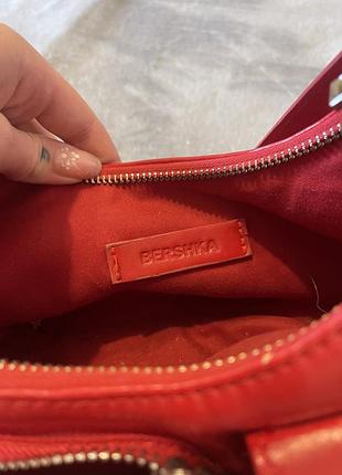 Сумка bershka червона 2