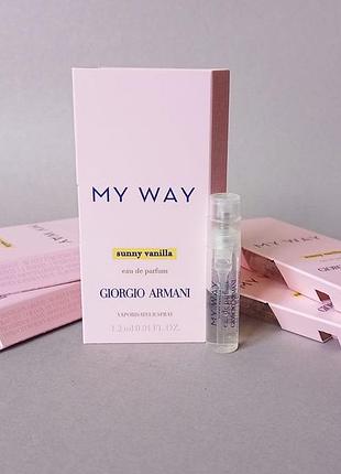 Armani my way sunny vanilla пробник для жінок (оригінал)